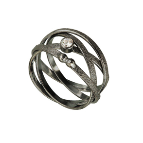 Orbit Wrap Ring
Oxidized silver, cz
RGOR01-OX/CZ